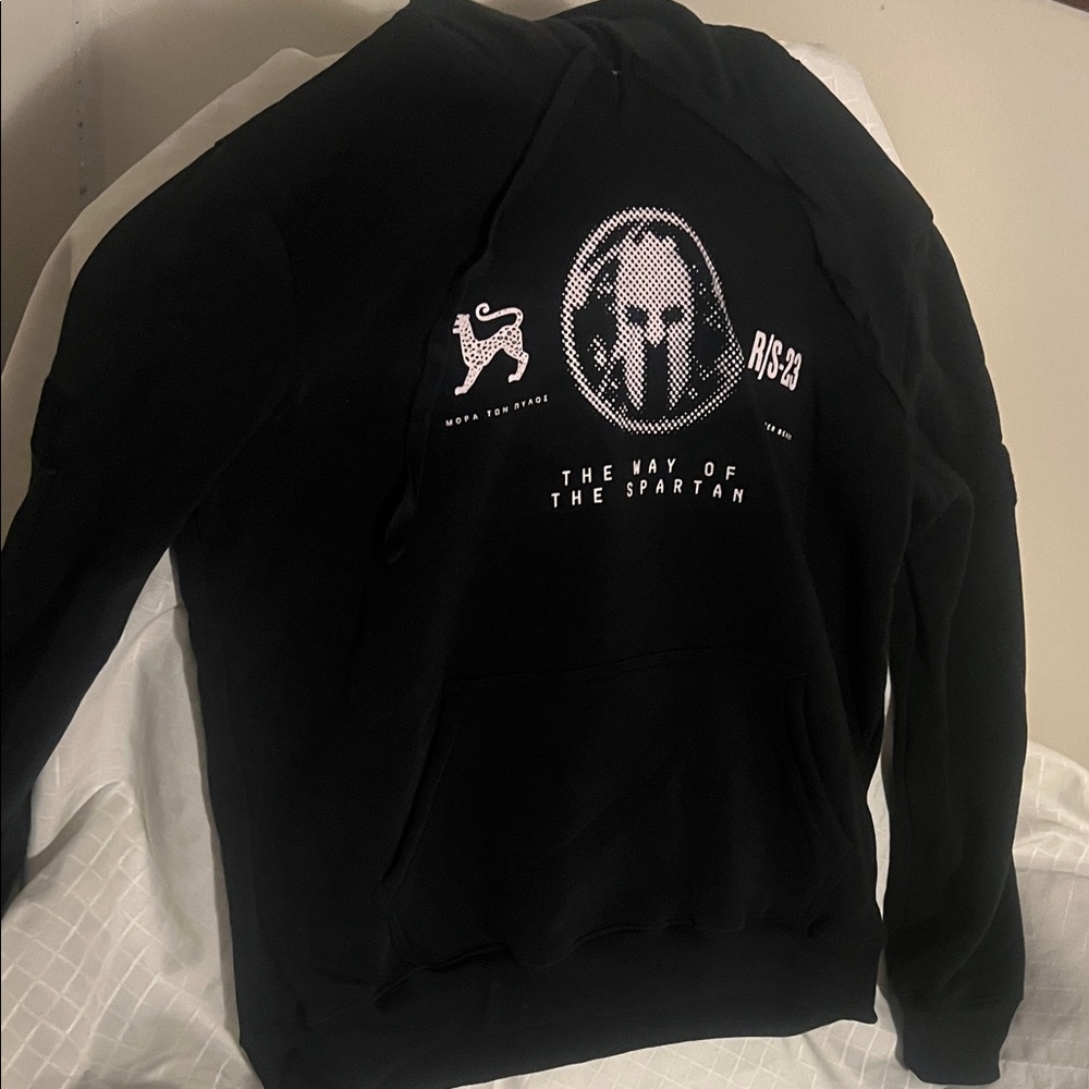 Black Graphic Hoodie